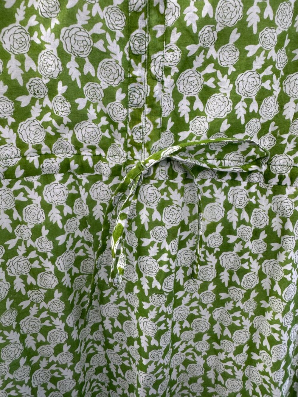 Olivia James the Label Green & White Floral Tiered Cottagecore Midi Dress Sz XS - Picture 6 of 16